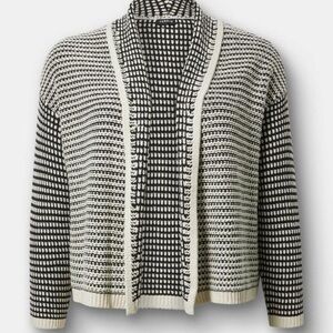 Torrid Size 1- Black and White Knit Cardigan